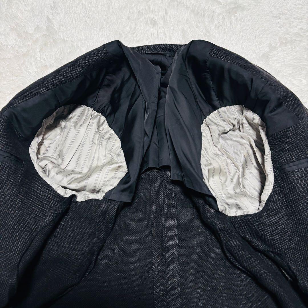 希少 90's ディオール テーラードジャケット ダブル リネン メタルボタン