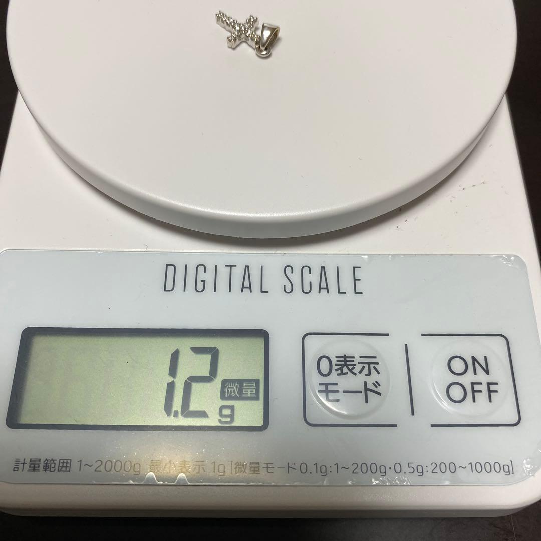 中古品k18 ダイヤクロスペンダント