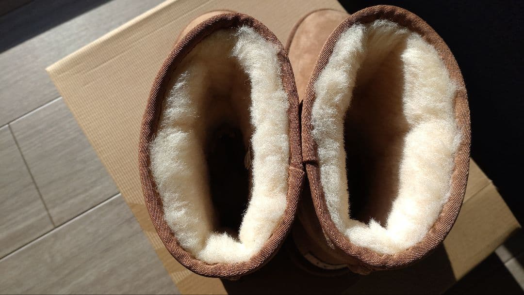 【美品】UGG ムートンブーツ　ショート　キャメル　 チェスナット　 23cm
