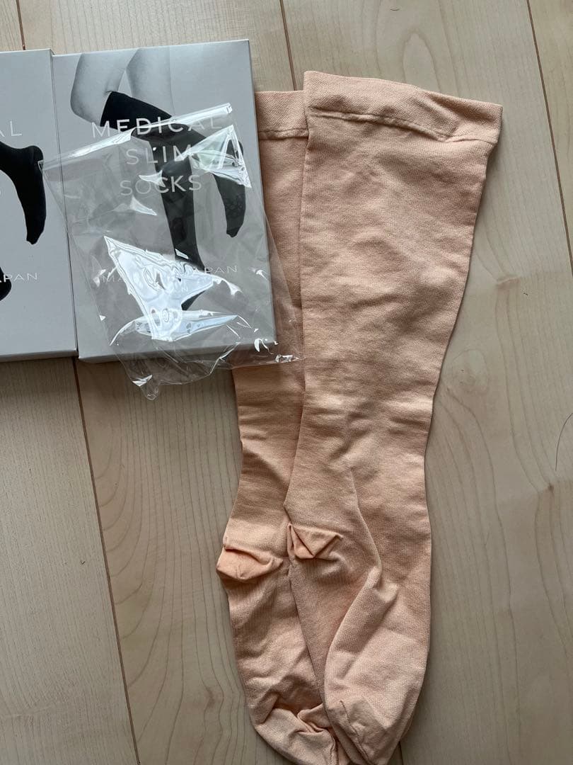 正規品メディカルスリムレギンス　SMサイズ　ベージュ　新品・未使用　3点セット