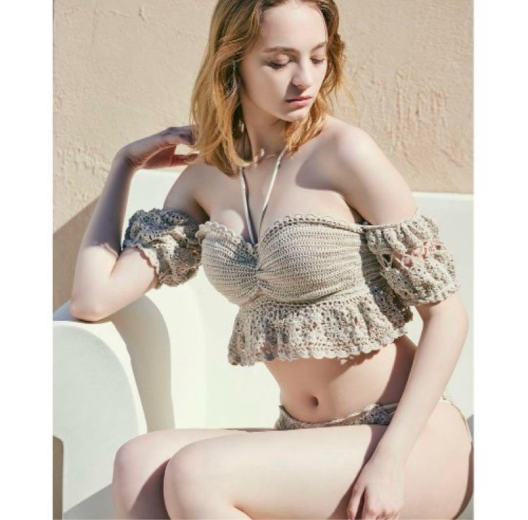 rienda 水着　Many wayオフショルクロシェバンドゥビキニ