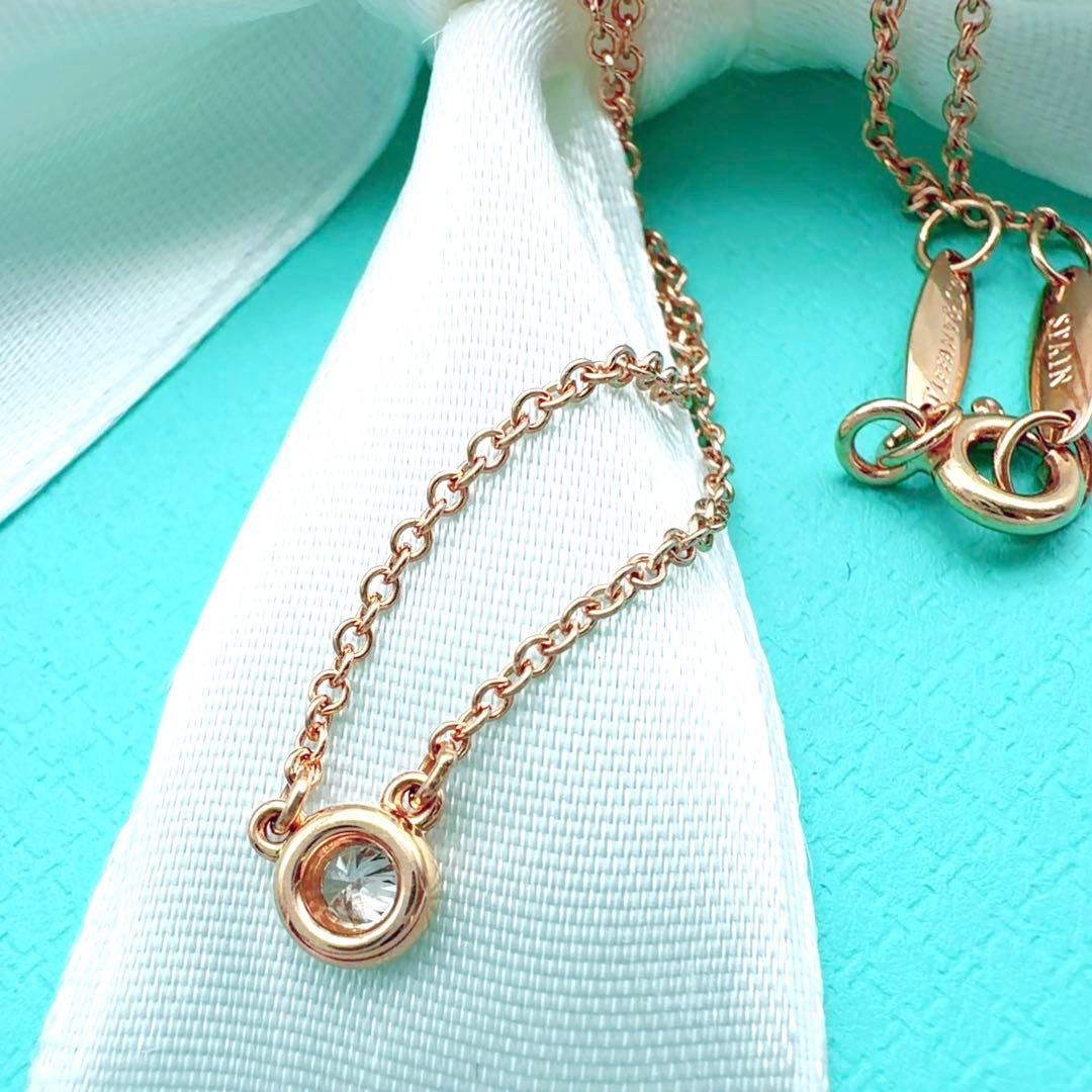 ま*ち様 美品✨ティファニーバイザヤードダイヤモンドネックレス18k 750ロー