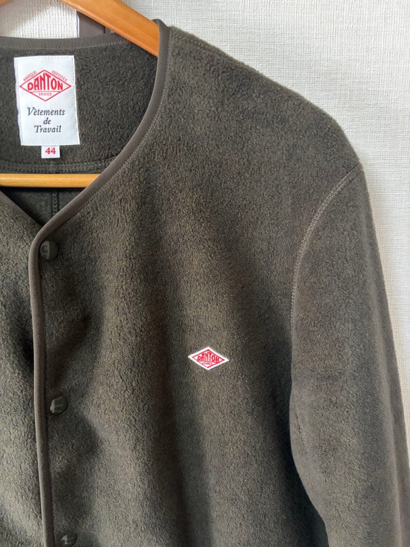 danton ダントン ノーカラーフリース Dグリーン 44 remilla