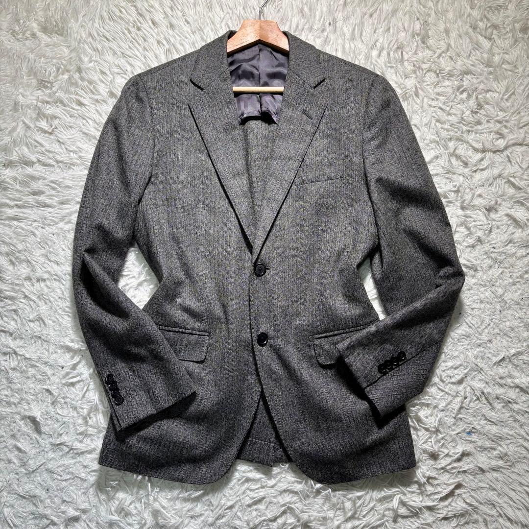 【美品】トゥモローランド　テーラードジャケット　ロロピアーナ　46 カシミヤ混
