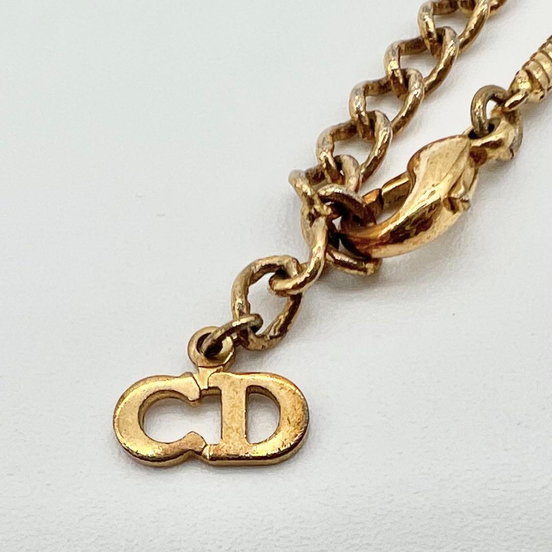 Christian Dior クリスチャンディオール ロゴ ゴールド ネックレス