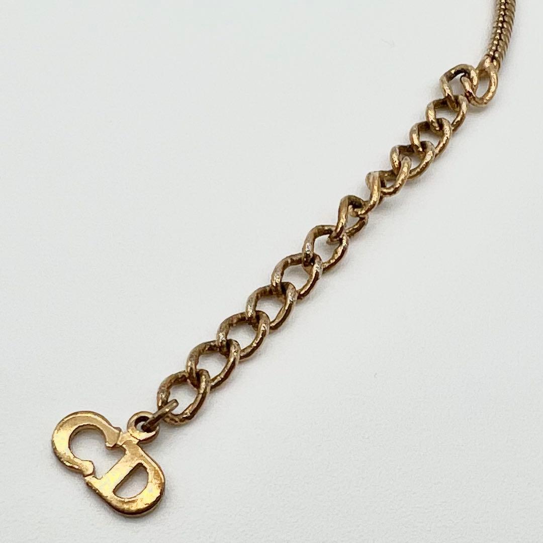 Christian Dior クリスチャンディオール ロゴ ゴールド ネックレス