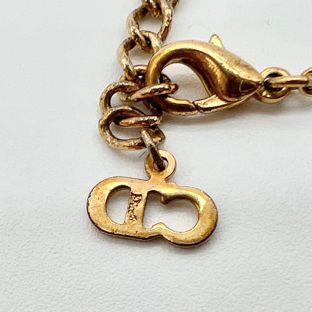 Christian Dior クリスチャンディオール ロゴ ゴールド ネックレス