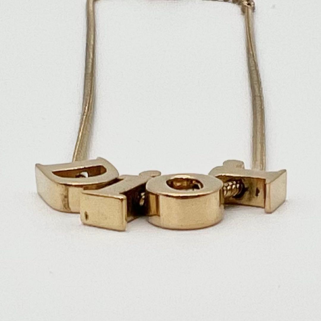 Christian Dior クリスチャンディオール ロゴ ゴールド ネックレス