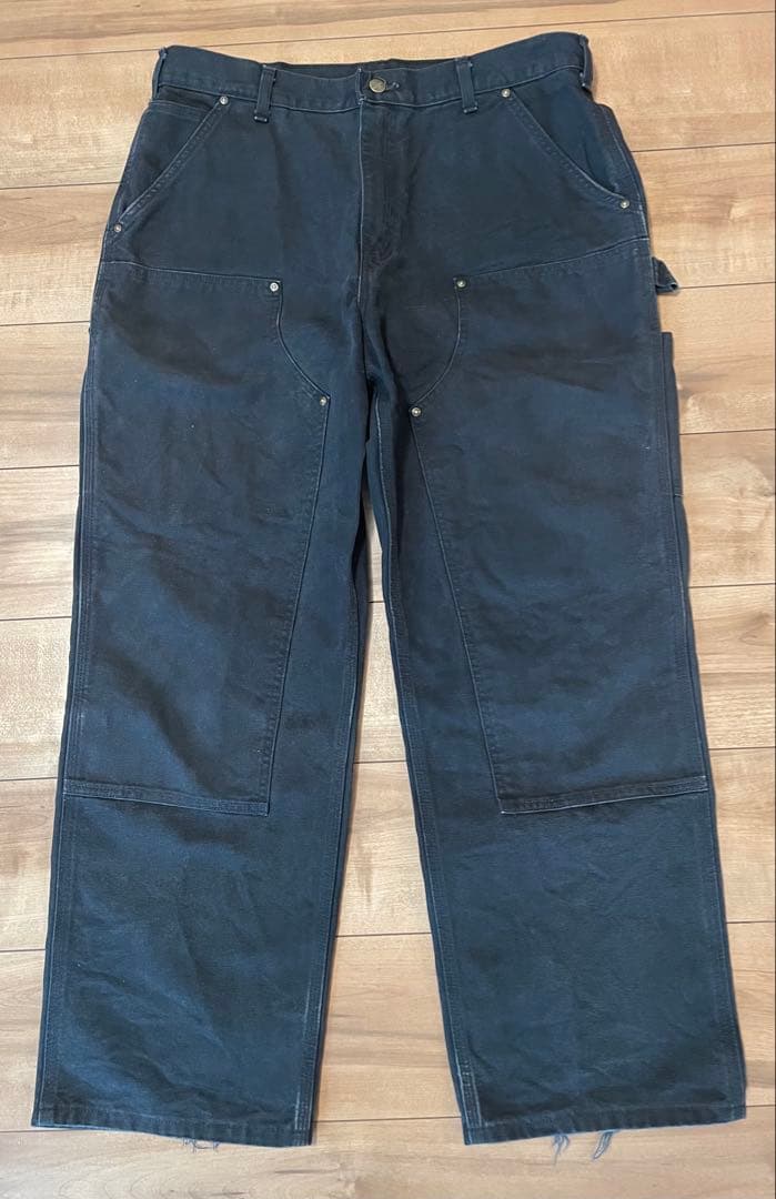 た*☆様 Carhartt カーハート ダック ダブルニー パンツ 黒36x30