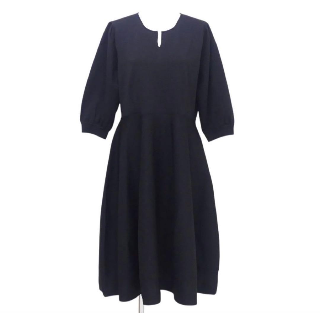 【新品タグ付き】大きいサイズ 組曲 ワンピース シワになりにくい ブラック 6