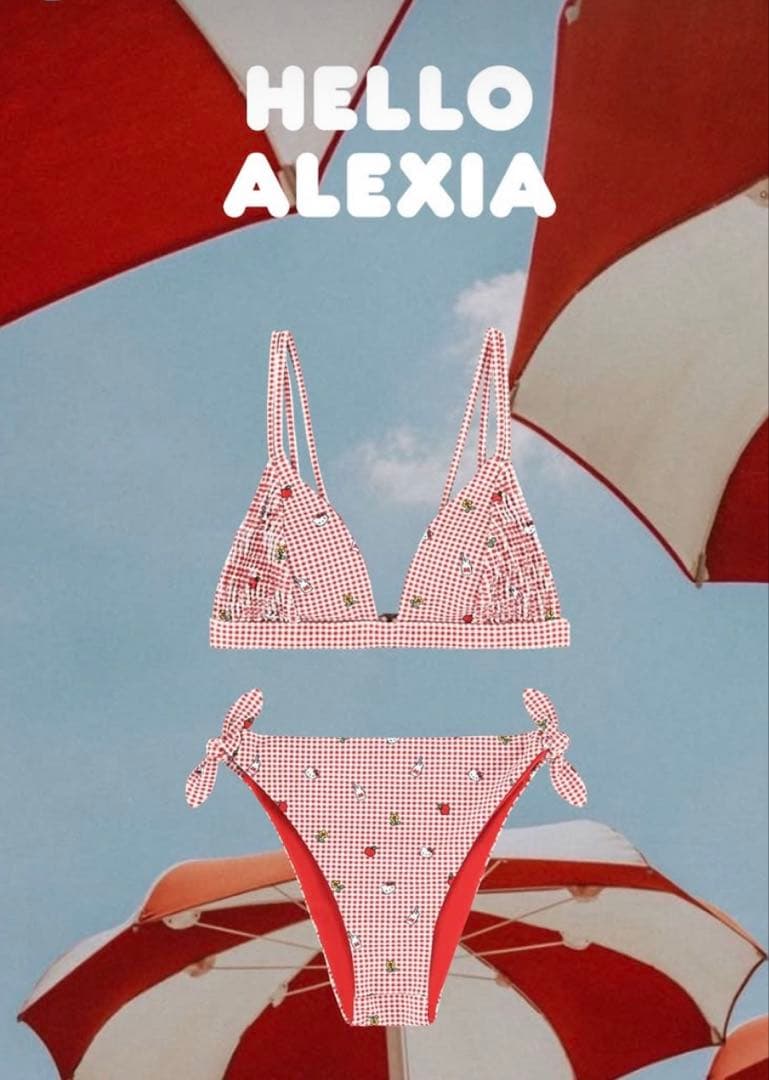 【新品】ALEXIA STAM ハローキティコラボ限定 ビキニ ギンガムチェック