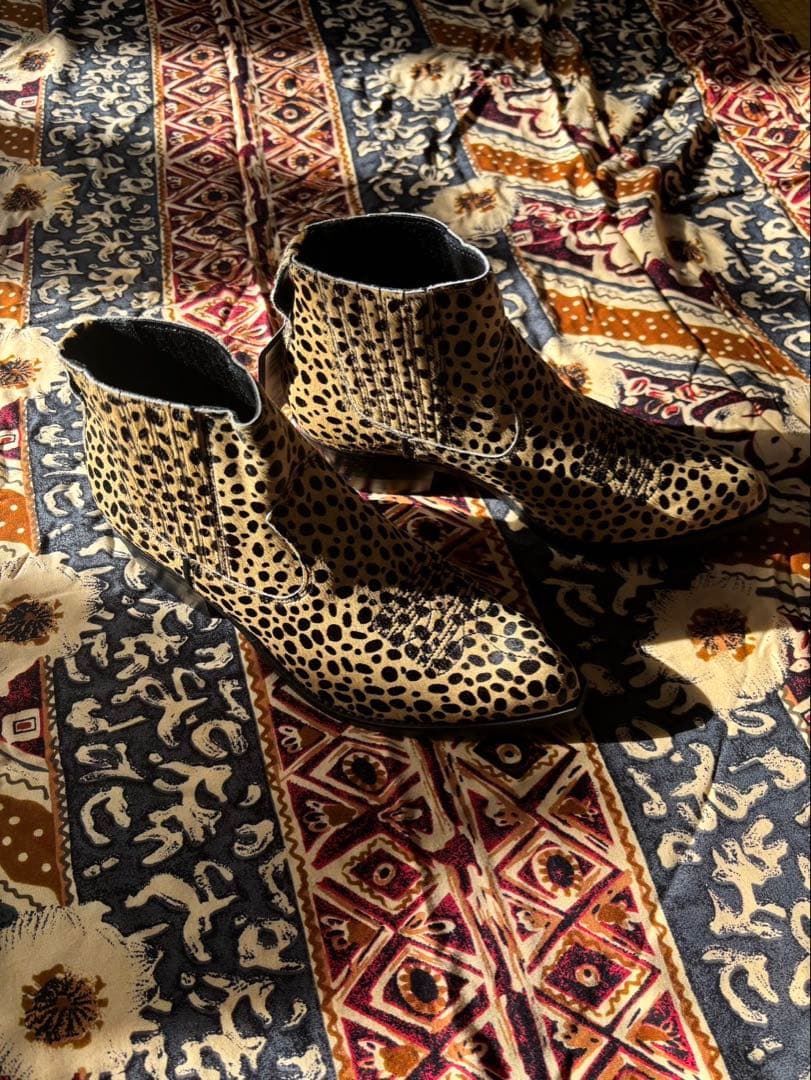 新品 ヒステリックグラマー チーター ヒョウ柄ブーティ 23.5cm