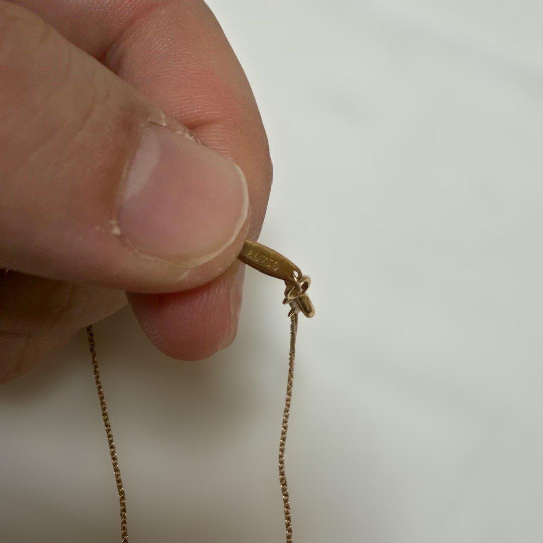 ティファニー ネックレス ダイヤモンド 18金 一粒ダイヤ 美品