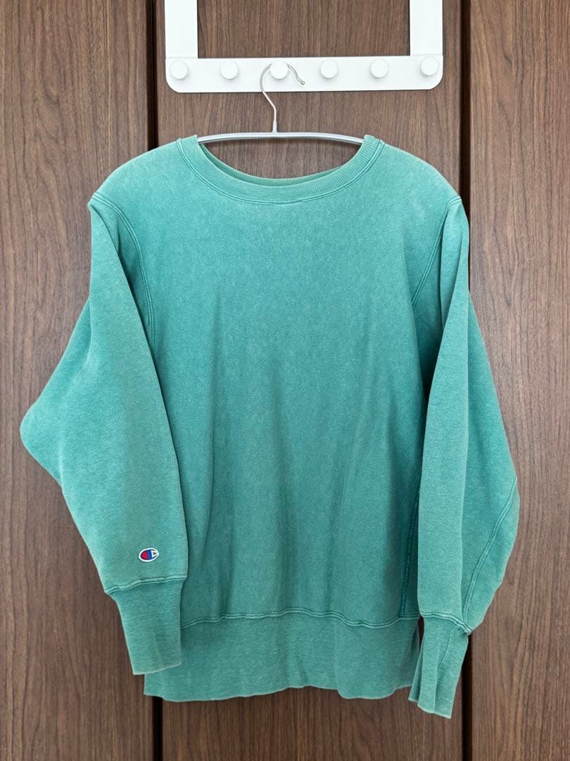90s チャンピオン リバースウィーブ ターコイズグリーン USA製
