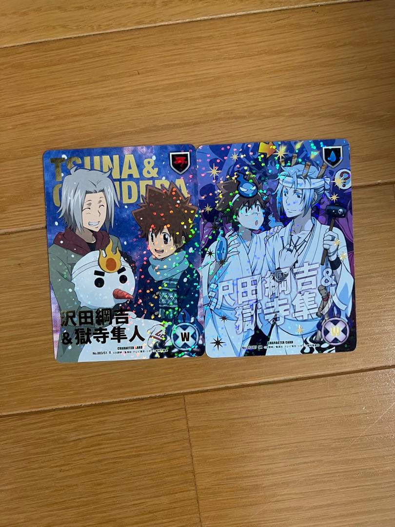 家庭教師ヒットマンREBORN！　CCG 沢田綱吉　獄寺隼人　2枚セット