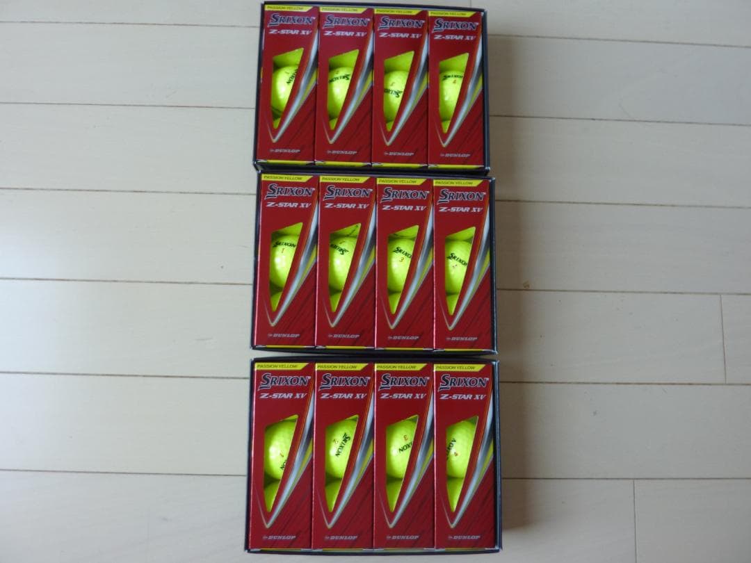 新品未使用　スリクソンSRIXON　 Z-STAR XV イエロー 3ダース