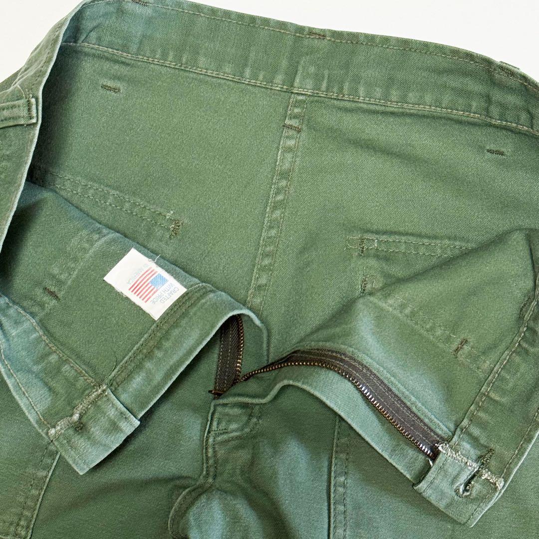■GUNG HO/ガンホー ベイカーパンツ カーキグリーンW32美品■