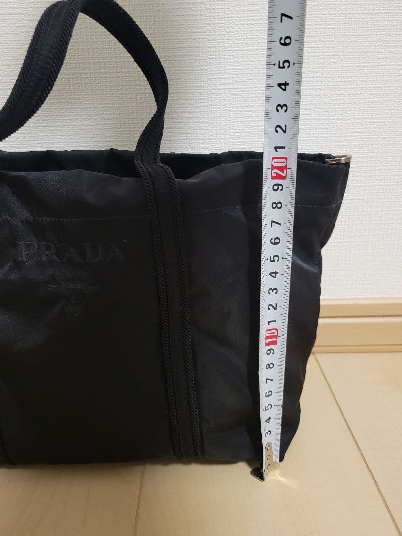 【PRADA】ナイロン　トートバッグ　ブラック　BN0678