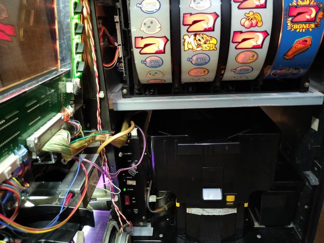 【パチスロ実機】オリンピア★トリックモンスター【オートプレイ付不要機付】