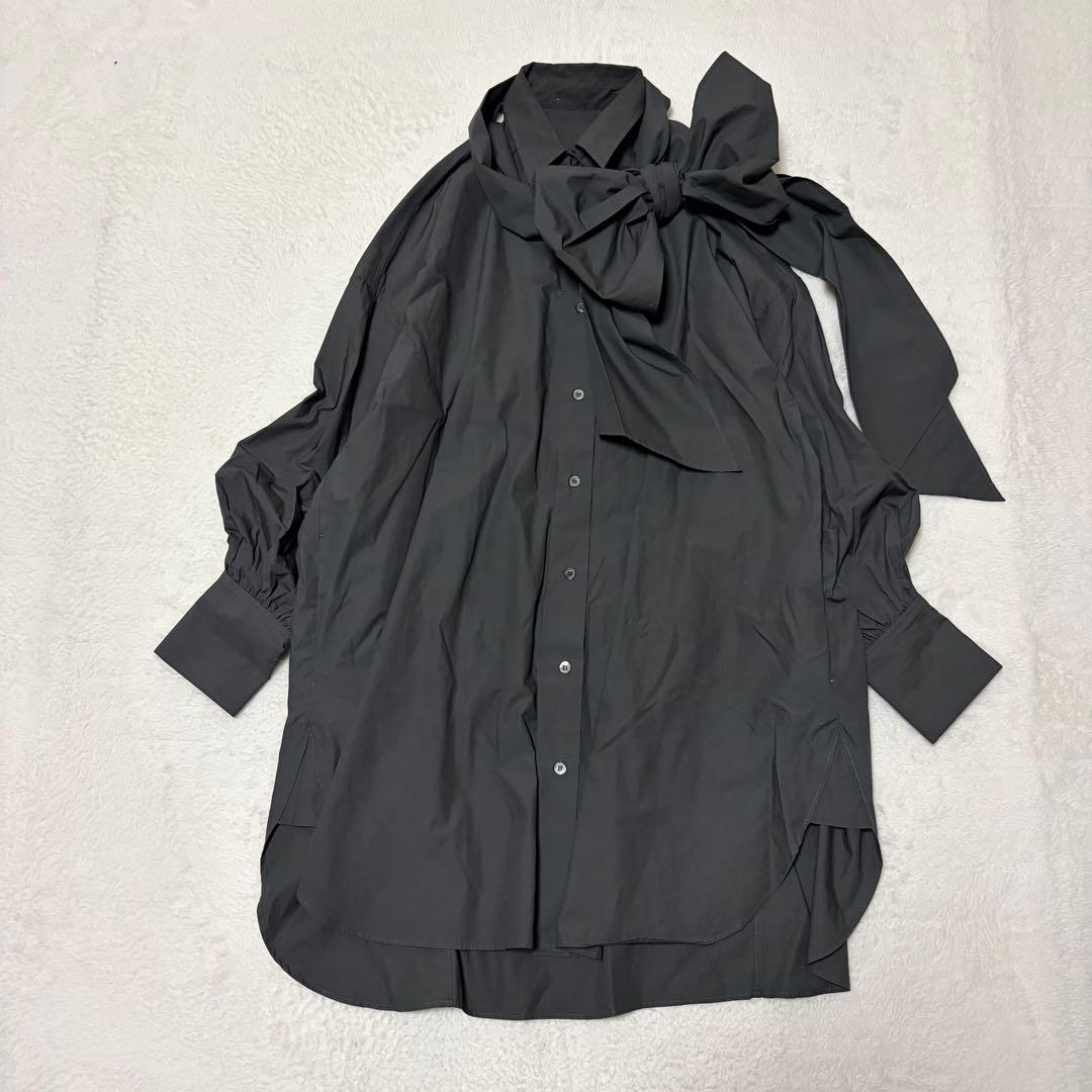 近年ウィムガゼット　タイプライターボウタイブラウスオーバーサイズドルマンスリーブ