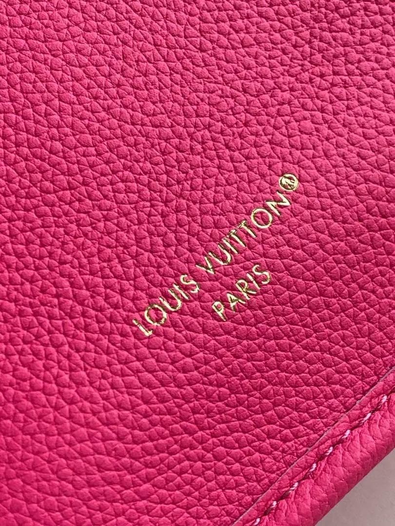 ハンドバッグ モノグラム ブラウン/ピンク