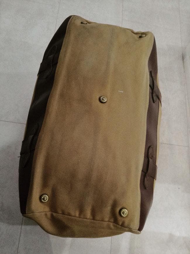 ポロ ラルフローレン 2WAY レザー × キャンバス ボストンバッグ カバン