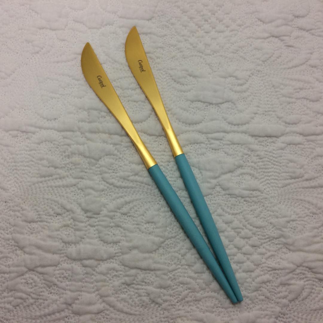 セール価格！　クチポール　ＧＯＡ　ターコイズ＆ゴールド　ディナー３種×各２