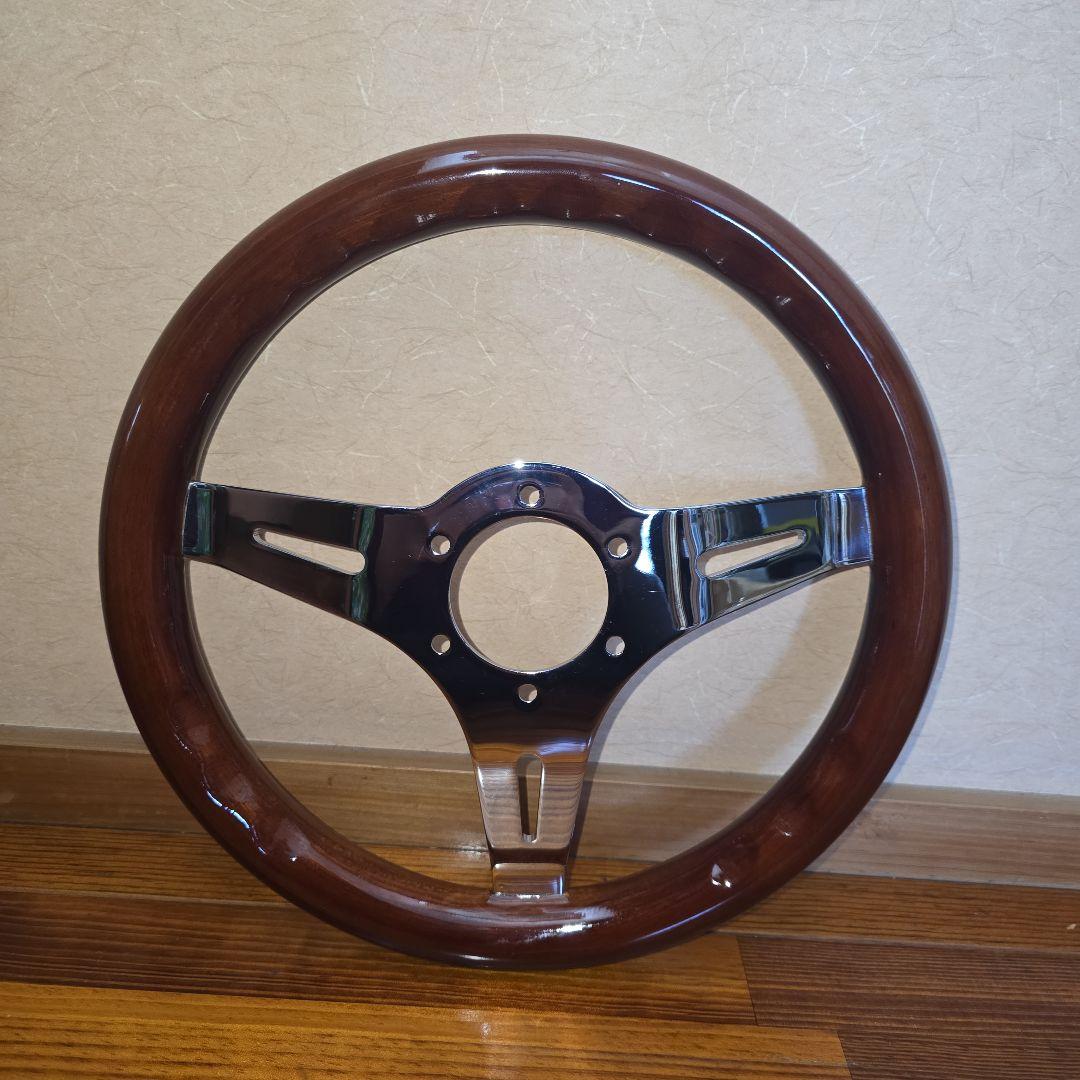 ウッドステアリング　29π 290mm　旧車