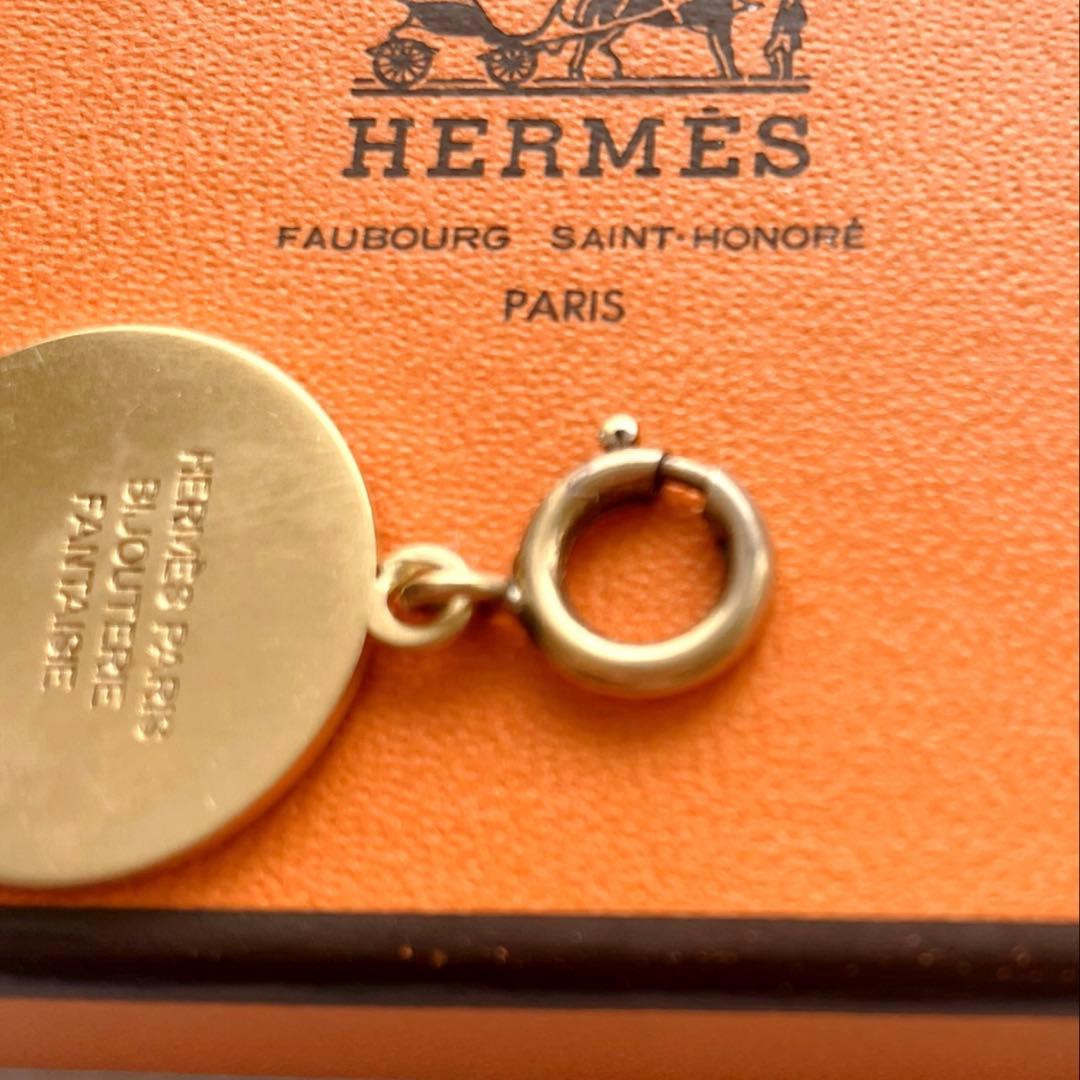 極美品　エルメス　セリエ　　チャーム　　ペンダントトップ　ゴールド