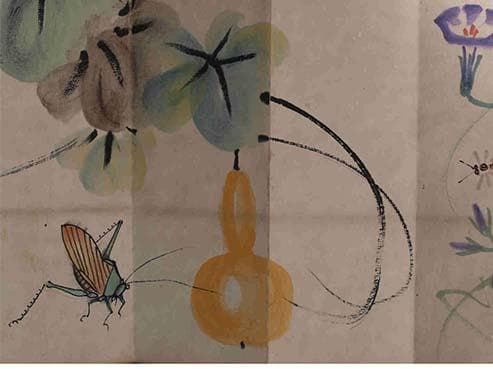 中国近時代の紙本　王雪濤　斉白石？激安骨董　貴重品 古美術DE338B13-4