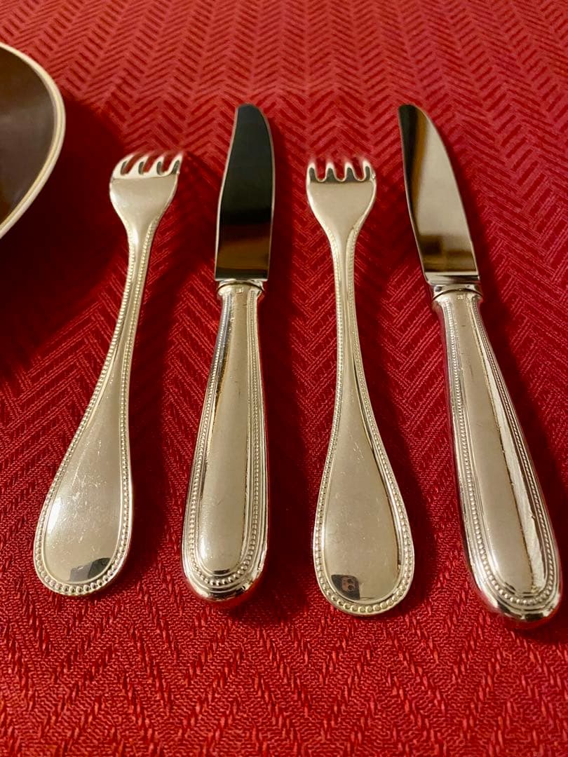 【spaceさま専用商品】クリストフル パール ナイフ・フォーク ペアセット