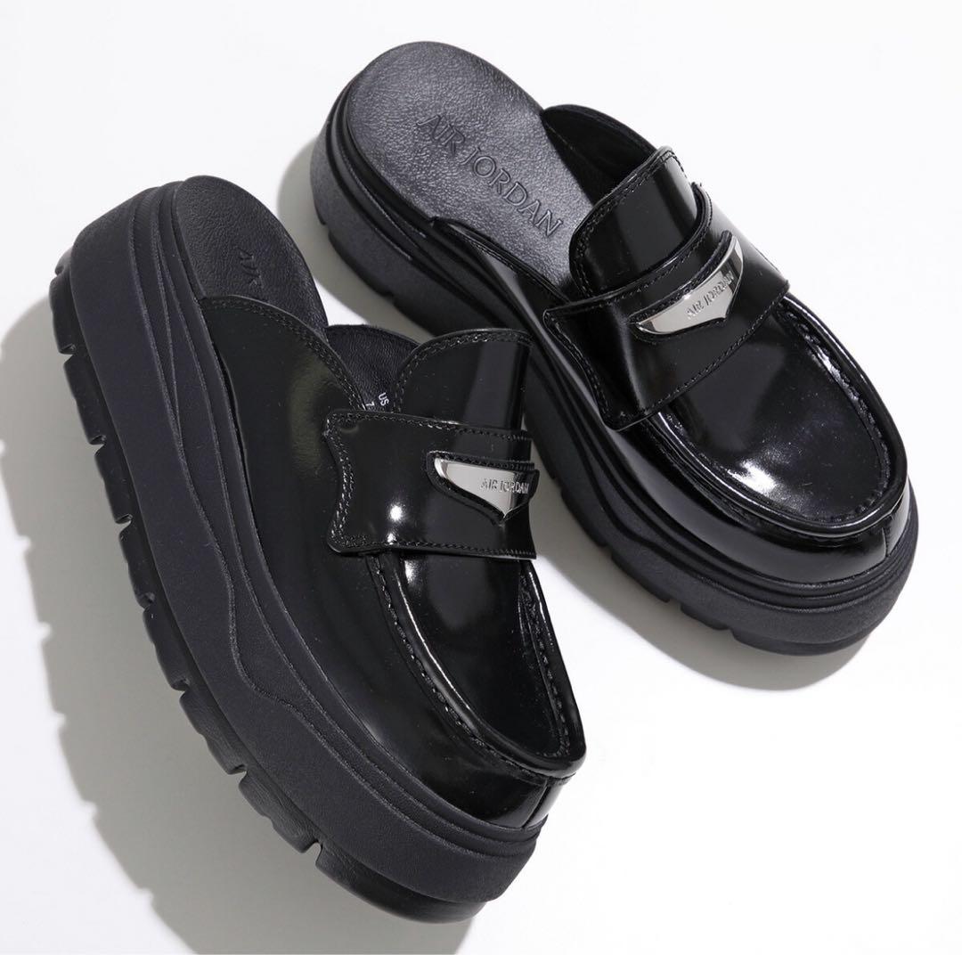 AIR JORDAN ブラック ローファー