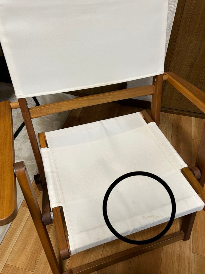 NITORI 木製　折りたたみ　ローチェア 2脚　テーブルセット