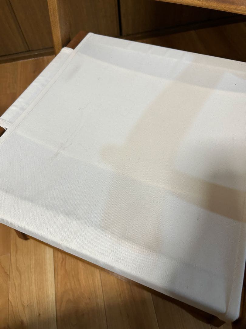 NITORI 木製　折りたたみ　ローチェア 2脚　テーブルセット