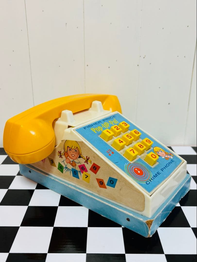 フィッシャープライス　Chime Phone ビンテージトイ　USA 1960