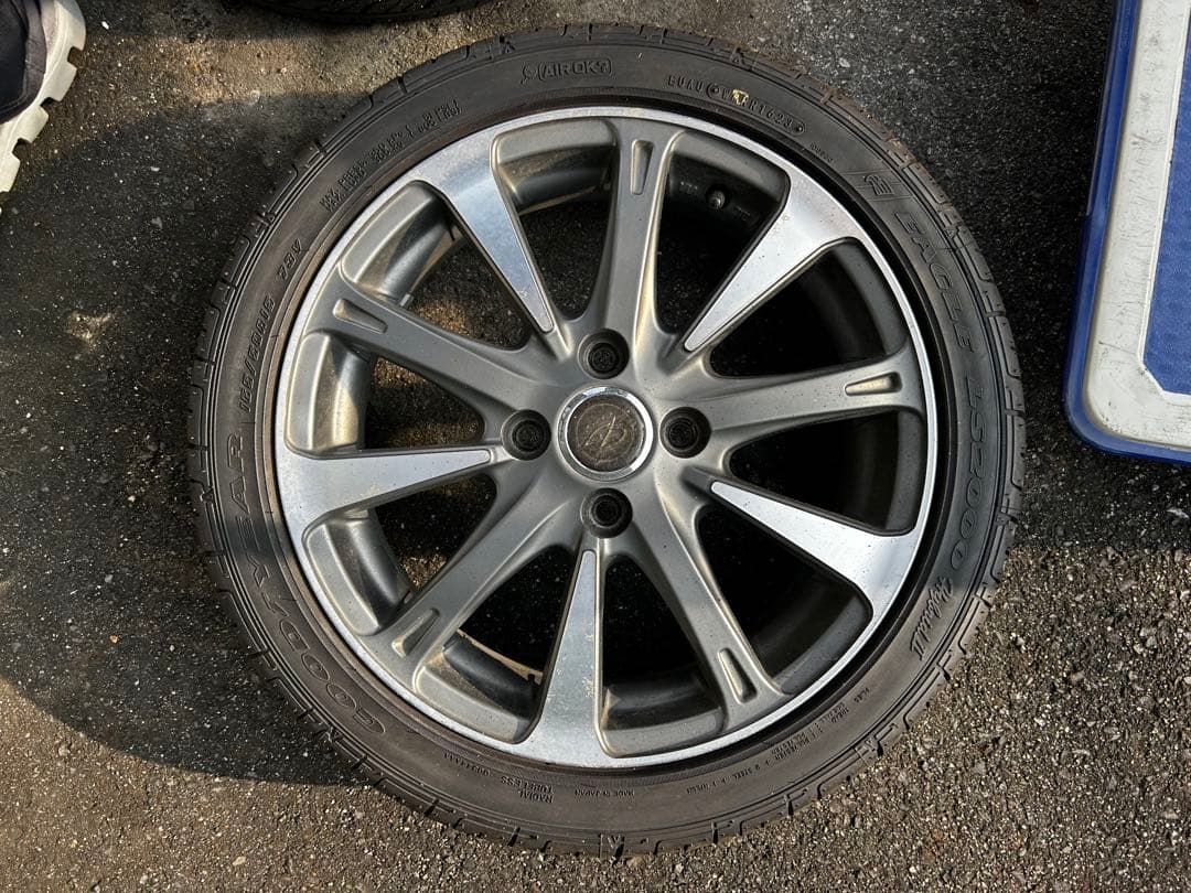 15インチ ホイールセット グッドイヤータイヤ付き１６５／50r１５