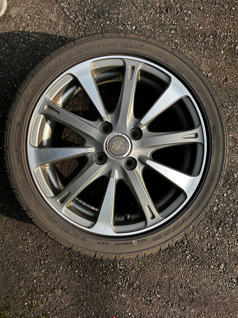 15インチ ホイールセット グッドイヤータイヤ付き１６５／50r１５