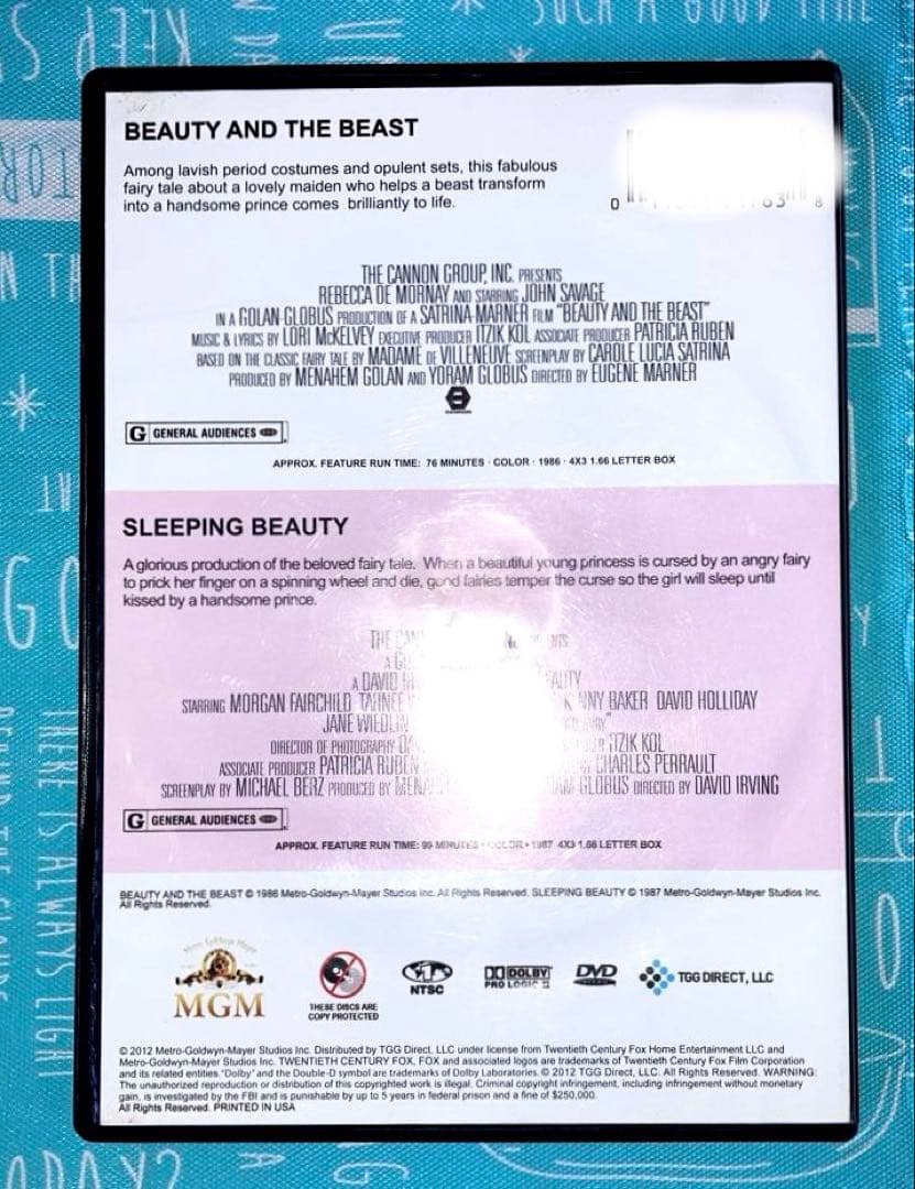 洋画・外国映画 Beauty & The Beast / Sleeping Beauty DVD