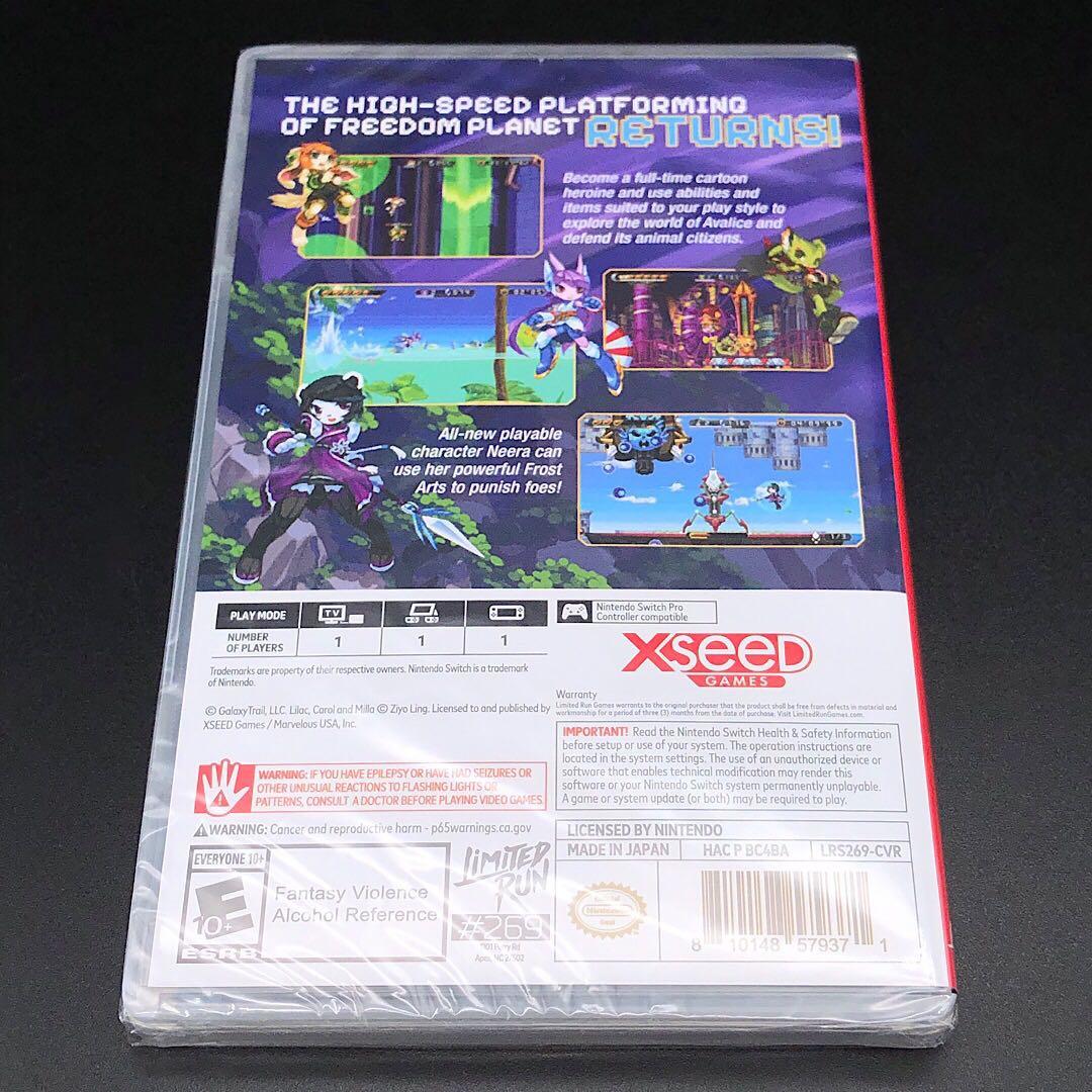 FREEDOM PLANET 2 フリーダムプラネット2 北米版 switch