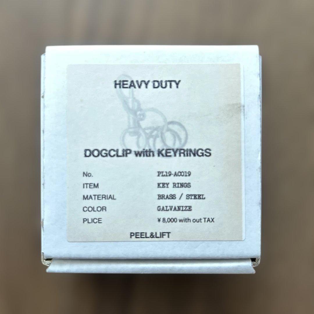 PEEL&LIFTドッグクリップ付きキーホルダー