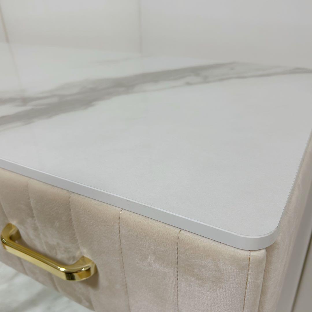 お姫様　鏡台 ドレッサー お姫系 化粧台収納 ベロア椅子 北欧風 オシャレ