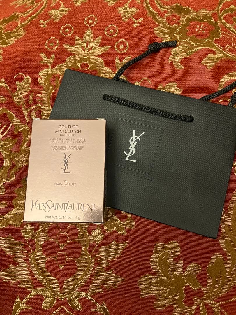 イブサンローランクチュール ミニ クラッチ126 スパークリング ラスト