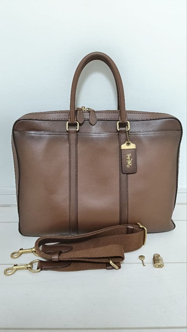 COACH　コーチ　メトロポリタン　スリムブリーフ　ブラウン