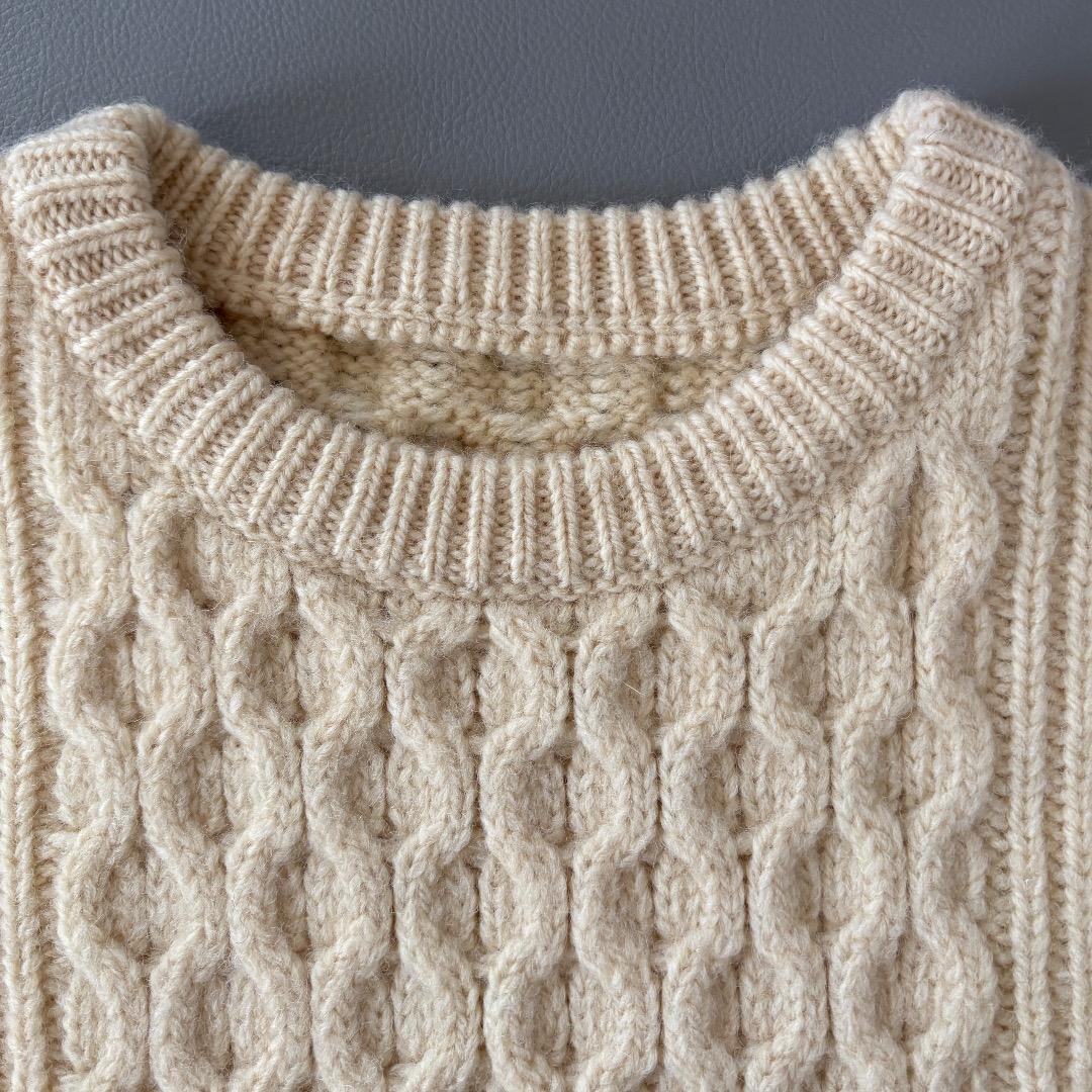 極美品♪ジャーナルスタンダードラックス◆アランアミクルーネックベスト　ケーブル