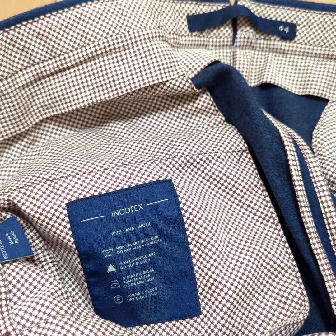 Incotex インコテックス パンツ スラックス ウール 44 ネイビー