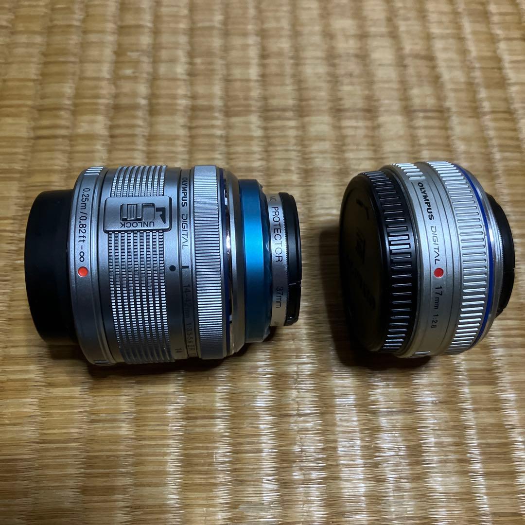 OLYMPUS E-PM1 シルバー レンズ2本セット