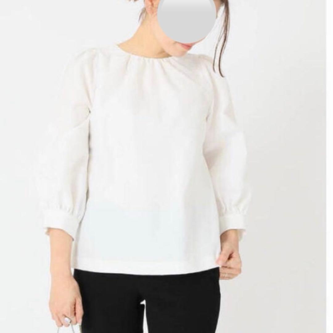 美品 CELERIセルリ PUFF ブラウス　ボリューム袖　アイボリー