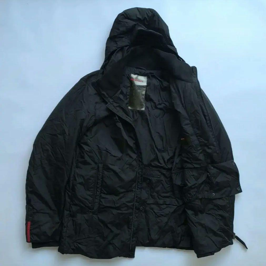 PRADA SPORTS　ウールリブ襟付き　中綿ダウンコート