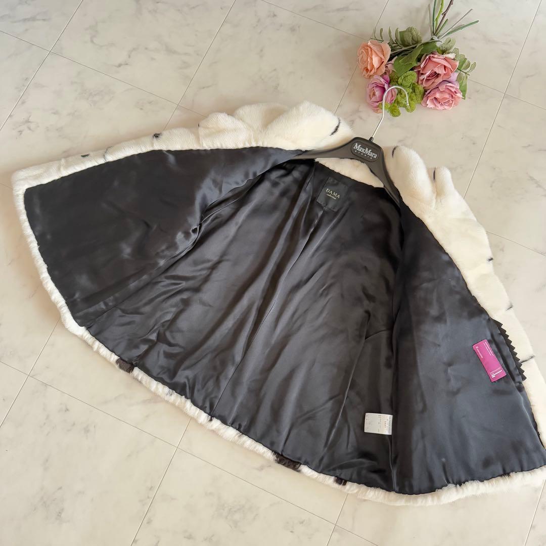 近年物★コペンハーゲン パールミンク クロップド丈 ファーコート 毛皮 横段軽量