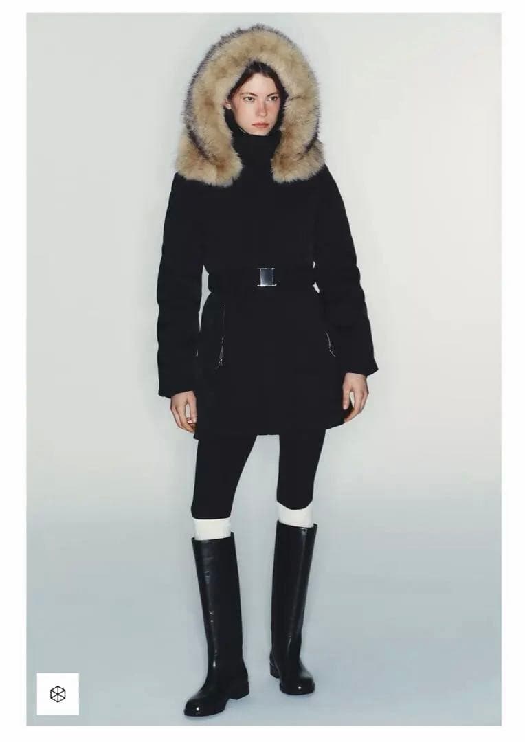 ZARA フラットリアルレザーブーツ　41 26.6㎝